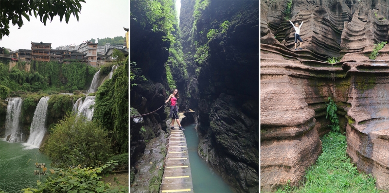 Ущелье Sitting Dragon Gorge (Zuo Long Gorge) рядом с г.Фуронг