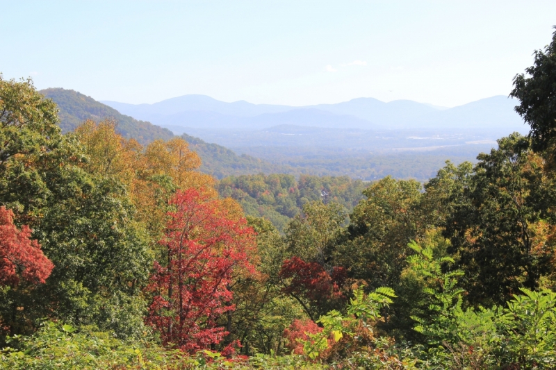 Осень в золоте и багрянце не стеснялась восхищать. Blue Ridge Parkway. 18-22 октября 2016 года.