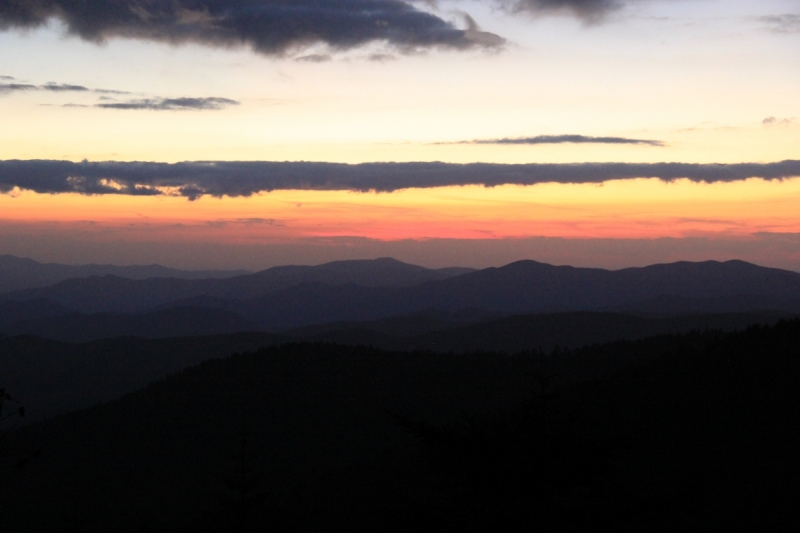 Осень в золоте и багрянце не стеснялась восхищать. Blue Ridge Parkway. 18-22 октября 2016 года.