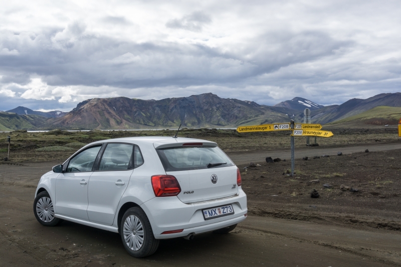 Добраться до Ландманналаугар на машине без 4x4 (Ford Galaxy)