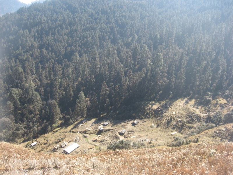 От Татопани к Татопани с видом на Ганеш химал