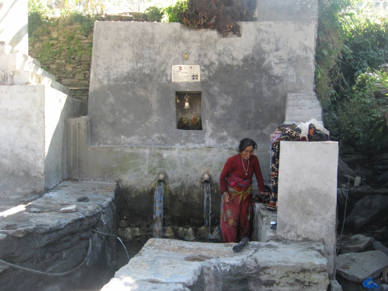 От Татопани к Татопани с видом на Ганеш химал