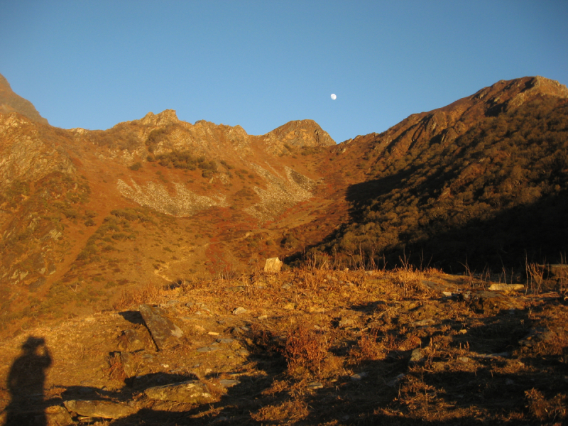 От Татопани к Татопани с видом на Ганеш химал