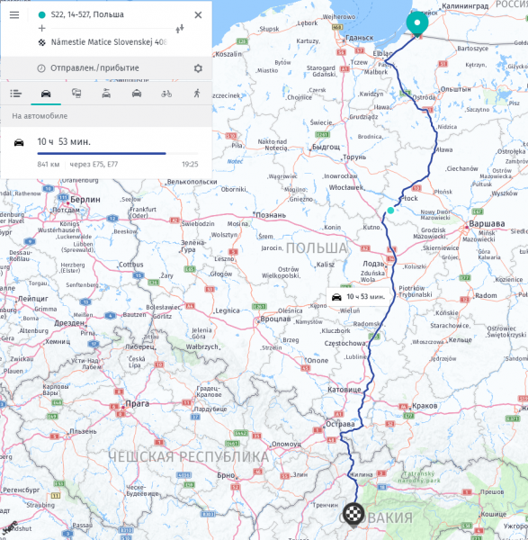 На авто из Калининграда в Пореч