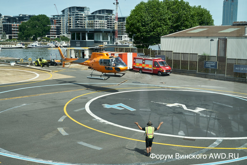 Над Лондоном на вертолете