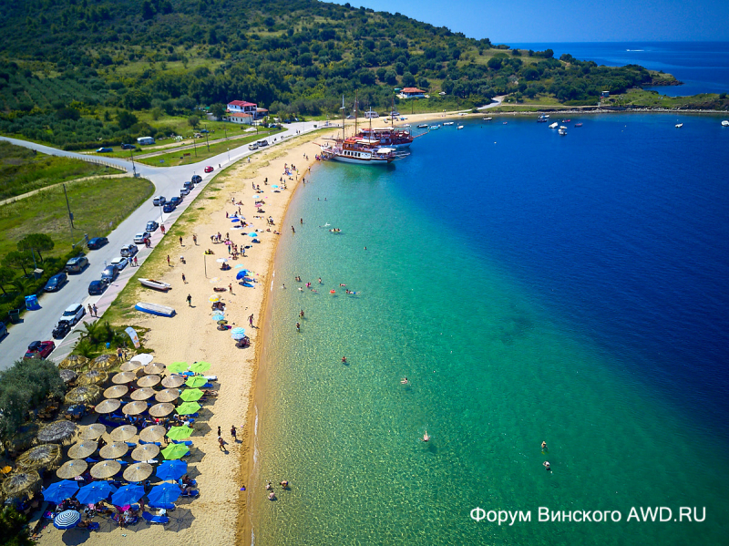 Пляж Торони июль 2018