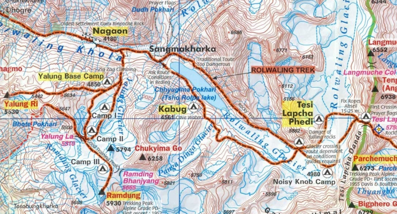 Из Ролвалинга в Кхумбу через Далдунг ла (3976) и Теси Лапча ла (5755)
