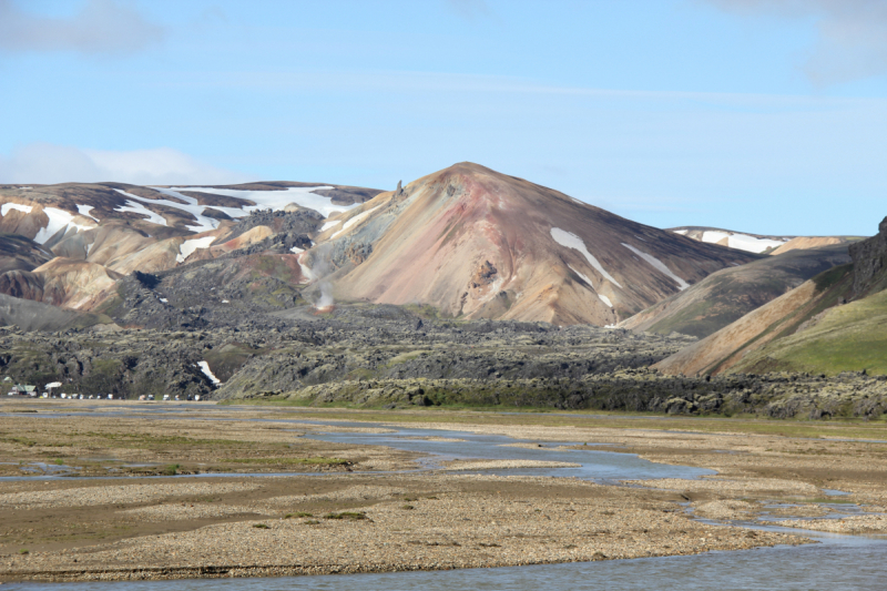 Озера Langisjor и водопад Ófærufoss