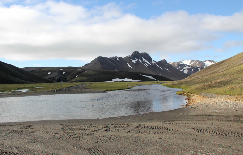 Озера Langisjor и водопад Ófærufoss