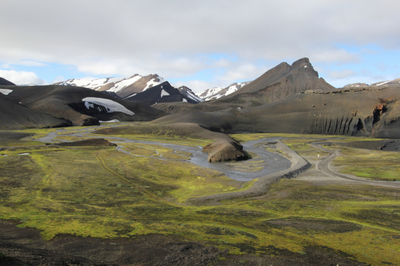 Озера Langisjor и водопад Ófærufoss