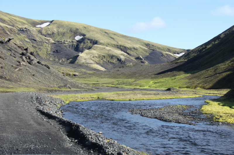 Озера Langisjor и водопад Ófærufoss