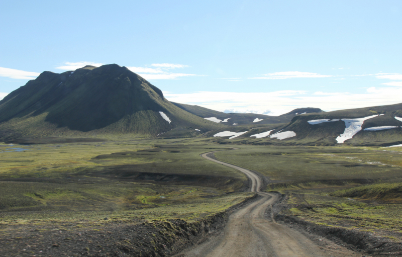 Озера Langisjor и водопад Ófærufoss