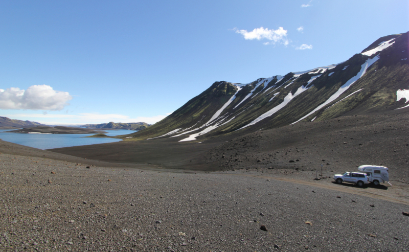 Озера Langisjor и водопад Ófærufoss