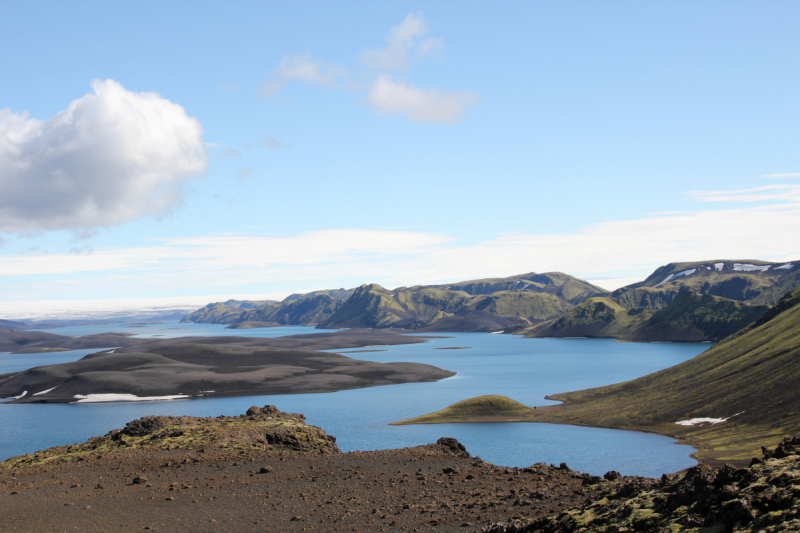 Озера Langisjor и водопад Ófærufoss