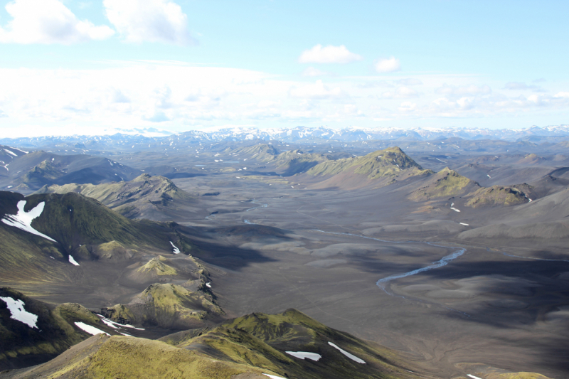 Озера Langisjor и водопад Ófærufoss