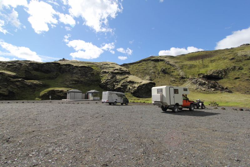 Озера Langisjor и водопад Ófærufoss