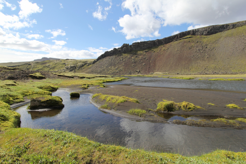 Озера Langisjor и водопад Ófærufoss