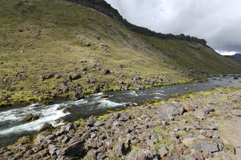 Озера Langisjor и водопад Ófærufoss