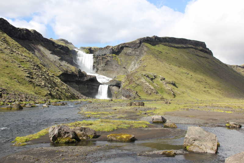 Озера Langisjor и водопад Ófærufoss