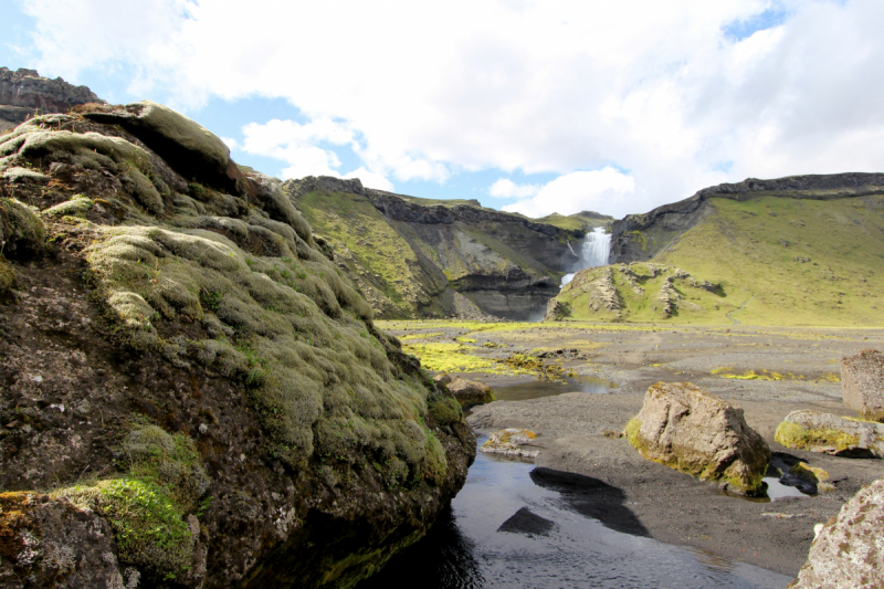 Озера Langisjor и водопад Ófærufoss