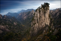 Пейзаж в горах Хуаншань