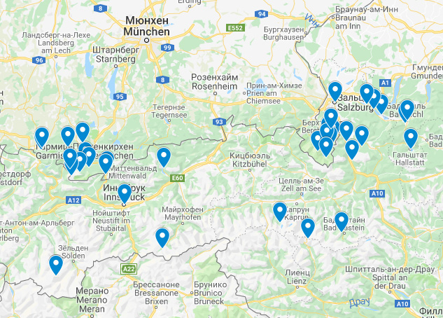 Австрия-Бавария (горы, озера, ущелья) в апреле-мае 2019 на 10-12 дней