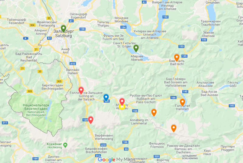 Австрия-Бавария (горы, озера, ущелья) в апреле-мае 2019 на 10-12 дней