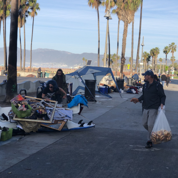Venice Santa Monica Лос-Анжелес в декабре Venice Santa Monica Лос-Анжелес в декабре