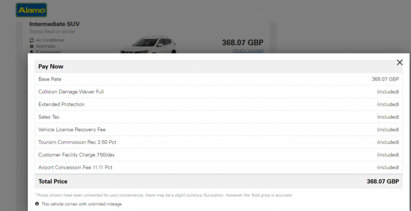 Страховка арендованного автомобиля в США