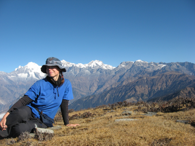 От Татопани к Татопани с видом на Ганеш химал