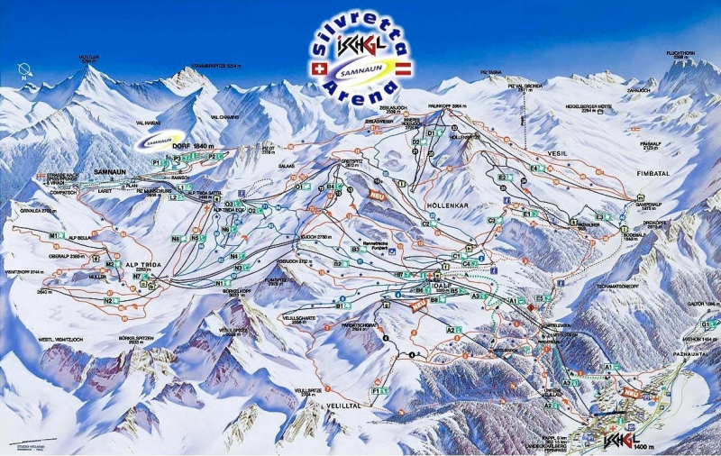 Обзор горнолыжного курорта Ischgl и Silvretta Montafon. Обзор горнолыжного курорта Ischgl и Silvretta Montafon.