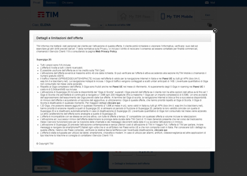 Мобильные операторы Италии: TIM - тарифы, опции, инструкции