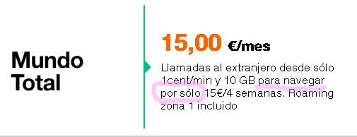 Испанская симкарта Orange  - использование в Европе