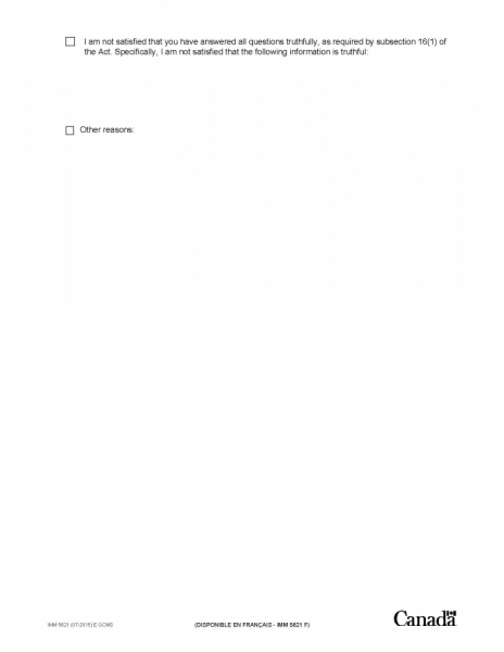 Отказ в визе в Канаду: причины и что делать