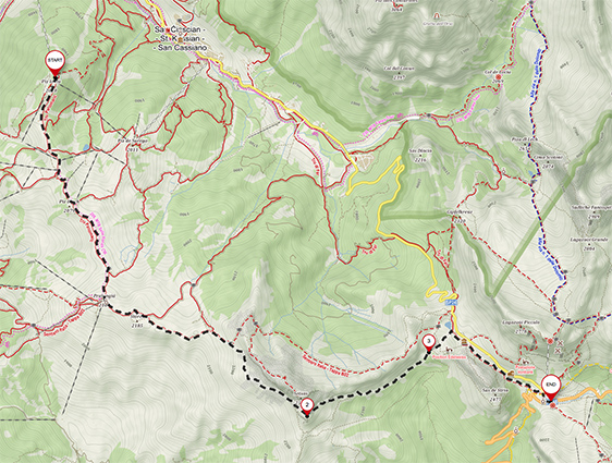 Трекинг в Доломитовых Альпах №2: Dolomiti Ampezzane, Sextener, Val  Gardena, Val Badia.