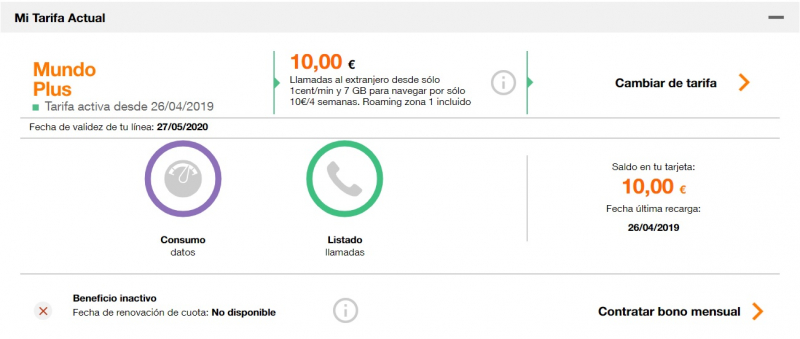 Испанская симкарта Orange  - использование в Европе