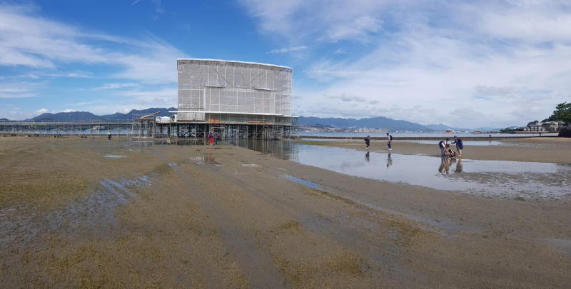 Миядзима: Тории на реставрации. Октябрь 2019