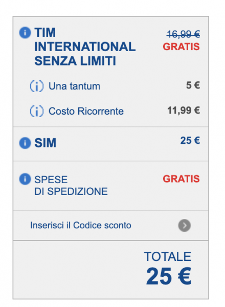 Мобильные операторы Италии: TIM - тарифы, опции, инструкции