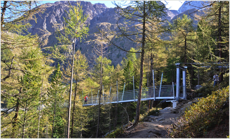 Suspension Bridge in Randa