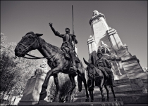 Мадрид: Памятник Дон Кихоту и Санчо Панса