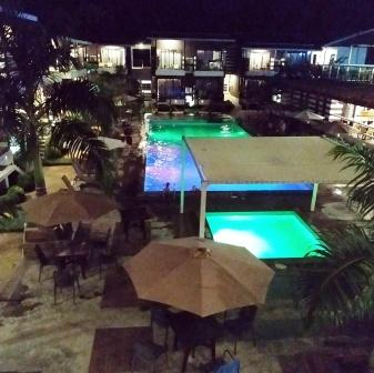 The Barat Tioman Beach Resort (вид из номера вечером).