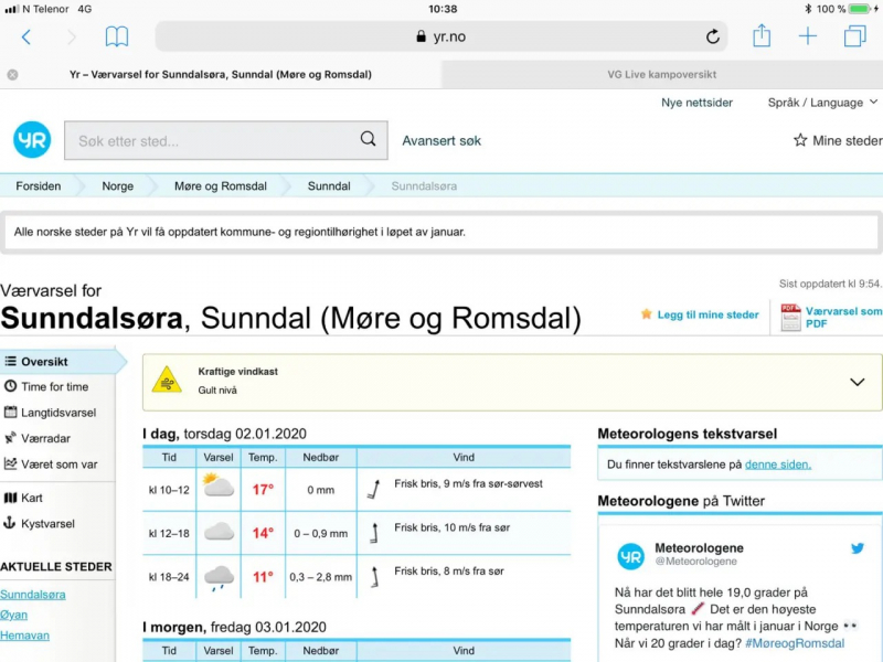 Погода в Норвегии. Погодные явления. Полярное сияние.