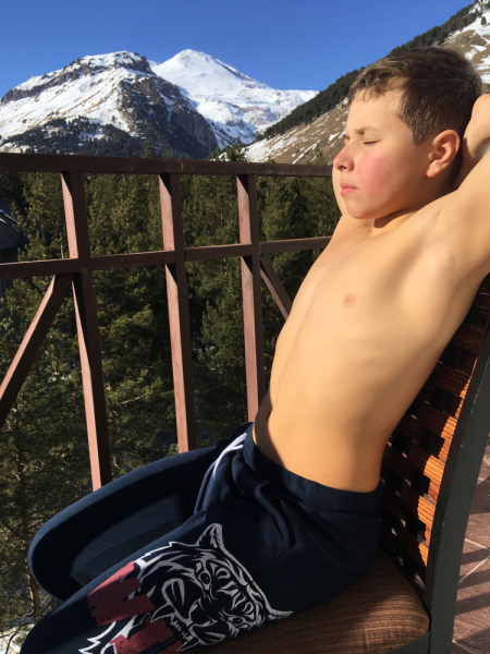 Чегетия 2020 март мама+сын