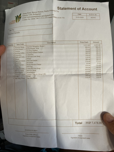 Манила и домой