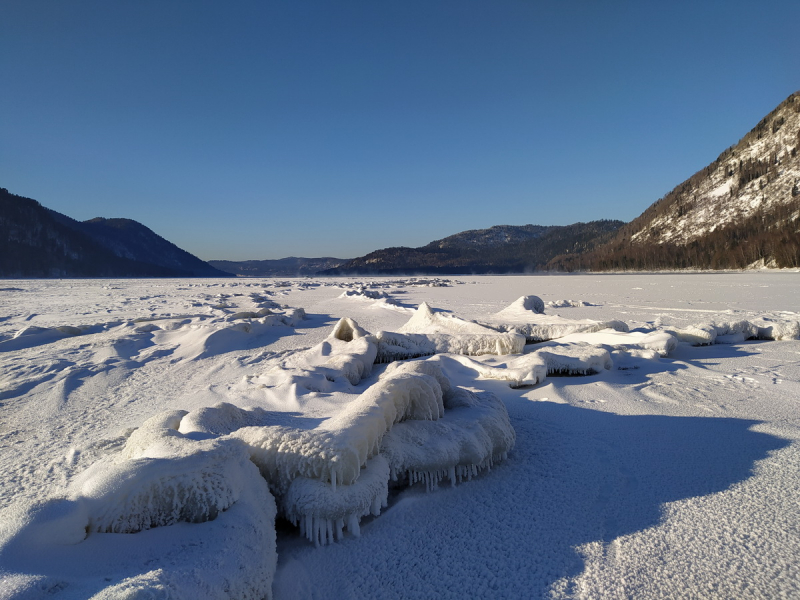 Ледовые приключения на Телецком озере. Артыбаш-Иогач-Яйлю. Новогодние каникулы 2021.