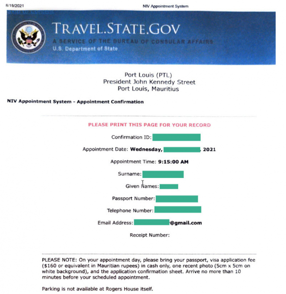 Получение визы США на Маврикии