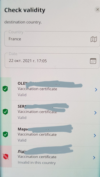 Вакцинация туристов во Франции
