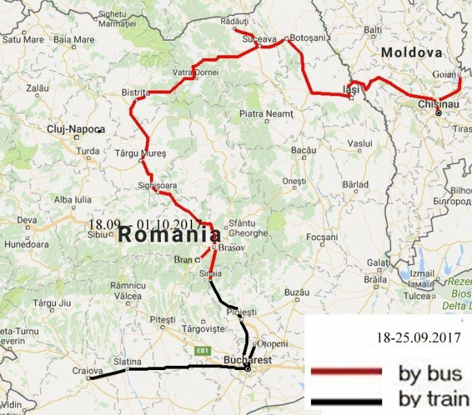 Путешествие вдвоем по Румынии, классической и не очень, сентябрь 2017