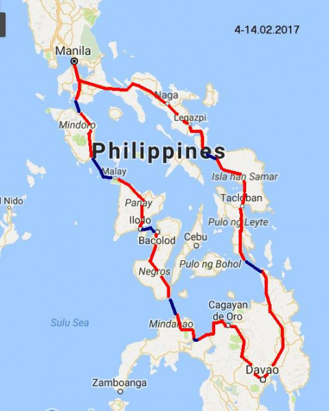 Филиппины по периметру, февраль 2017