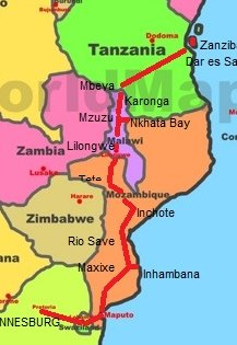 Из Йоганнесбурга на Занзибар через Свазиленд, Мозамбик и Малави, cентябрь-oктябрь 2016